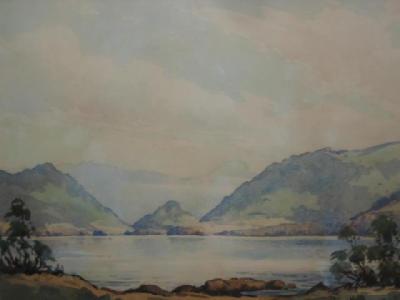 Appraisal: ROBERT LESLIE HOWEY Lake District Scene signed x gilt frame