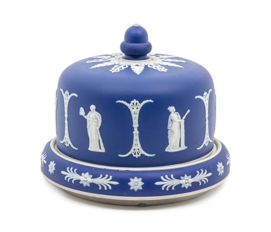 Appraisal: Sale Lot A Wedgwood Jasperware Cheese Dome and Stand late