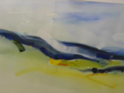 Appraisal: STEPHEN LENNON Contemporary Dales Landscape watercolour and bodycolour heightened with