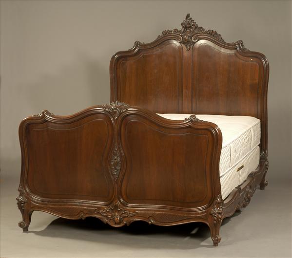 Appraisal: A French mahogany bedstead in Louis XV style late th