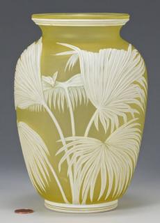 Appraisal: Thomas Webb Cameo Art Glass Vase Thomas Webb and Sons