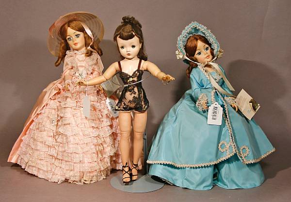 Appraisal: Contemporary grouping of dolls Lot includes a Himsteadt Barefoot Children