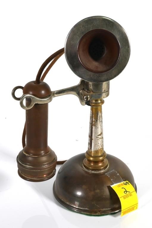 Appraisal: ANTIQUE CANDLESTICK TELEPHONE