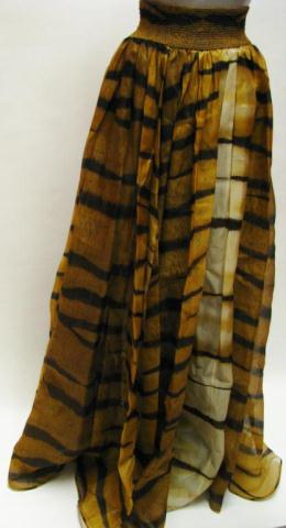 Appraisal: Valentino vintage tiger print full length elastic waist skirt Size