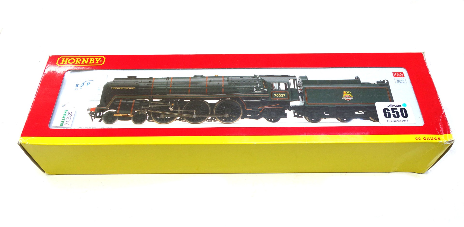 Appraisal: A Hornby OO gauge Britannia class locomotive and tender 'Hereward