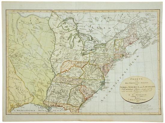 Appraisal: MAP - G SSEFELD Franz Ludwig Charte von Den Vereinigten