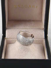 Appraisal: Bvlgari An carat white gold pave set diamond ring by