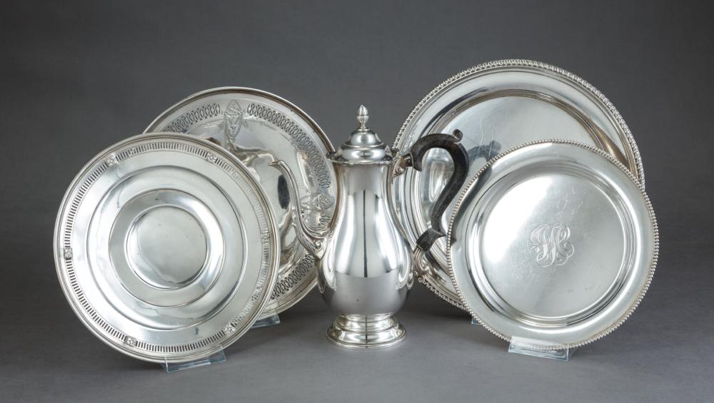 Appraisal: Good Group of American Sterling Silver Serving Pieces th c