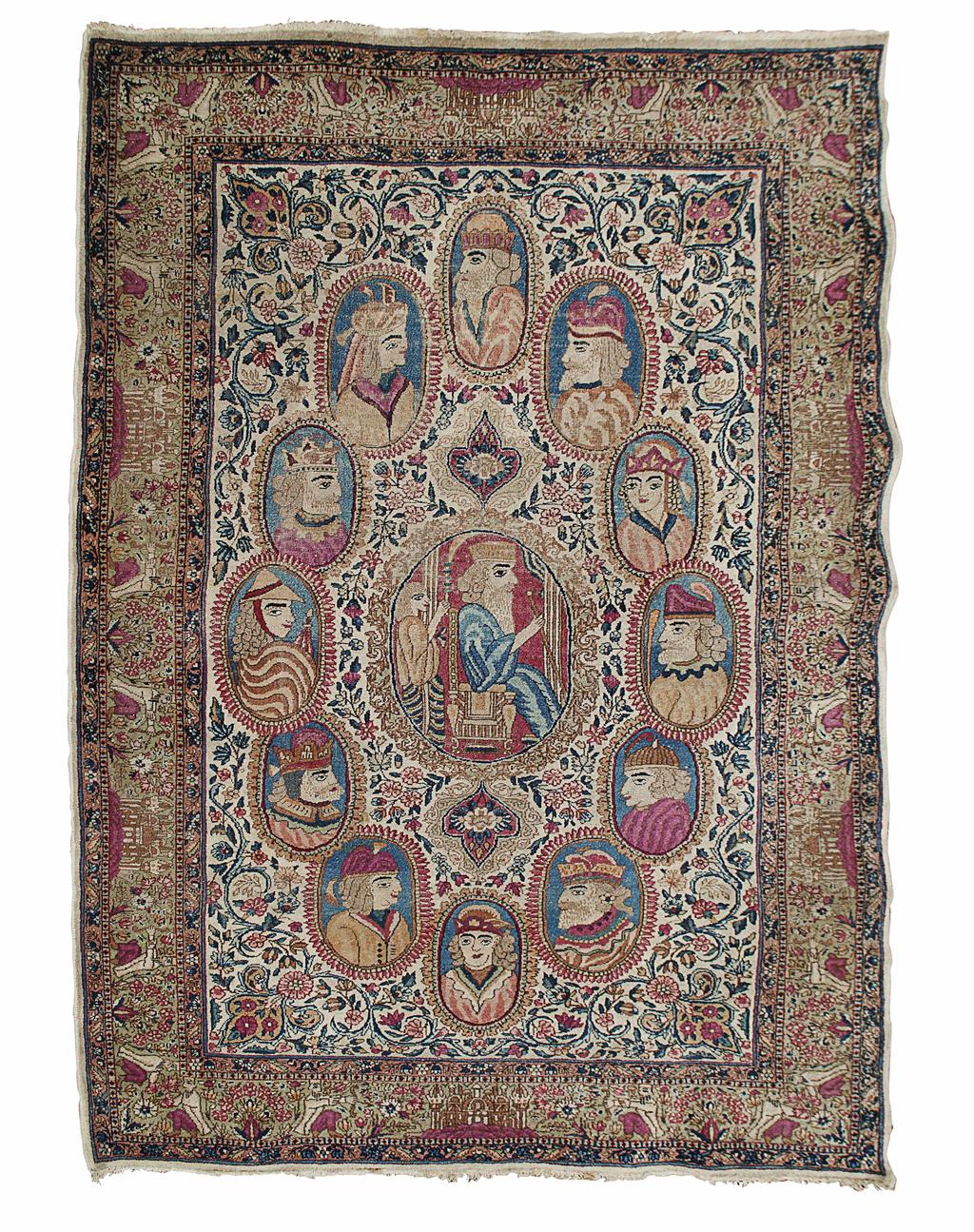 Appraisal: KIRMAN PICTORAL RUG SOUTHEAST PERSIA LATE TH EARLY TH CENTURY