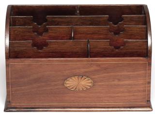 Appraisal: th C Walnut Marquetry The case with a fruitwood-inlaid full