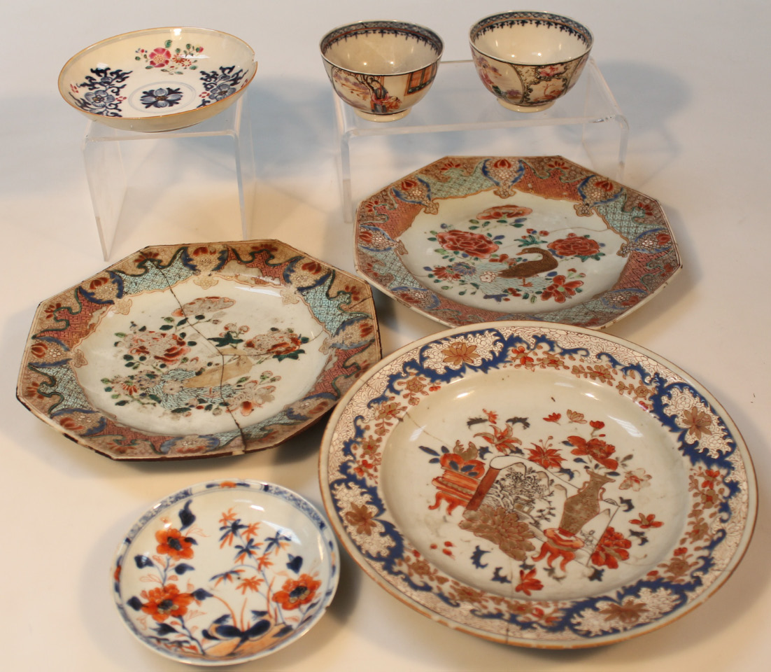 Appraisal: Various thC Chinese porcelain export wares to include a pair