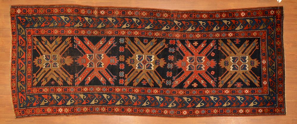 Appraisal: Antique Karabaugh Runner approx x Caucasus circa Condition Some wear