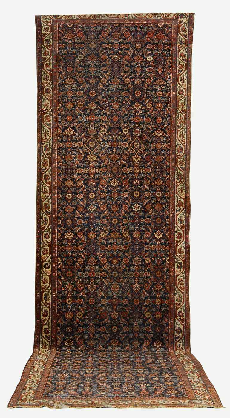 Appraisal: ORIENTAL RUG HAMADAN ' x ' '' Traditional herati pattern