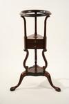 Appraisal: WIG STAND - th C mahogany English wig stand with