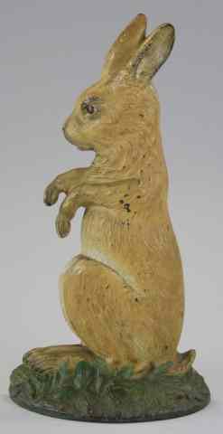 Appraisal: B H RABBIT DOORSTOP Bradley Hubbard full figure facing forward