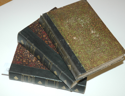 Appraisal: THREE LEATHER BOUND VOLUMES OF LA FRANCE