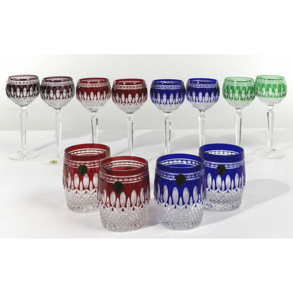 Appraisal: WATERFORD CLAREDON GLASSWARE COLLECTION items including hock wine glasses in