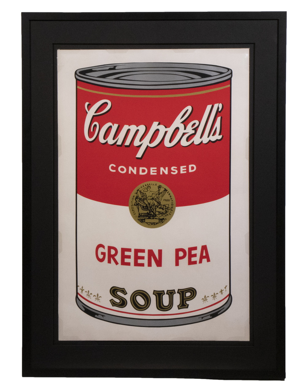 Appraisal: ANDY WARHOL NY - Campbell's Soup I Green Pea serigraph