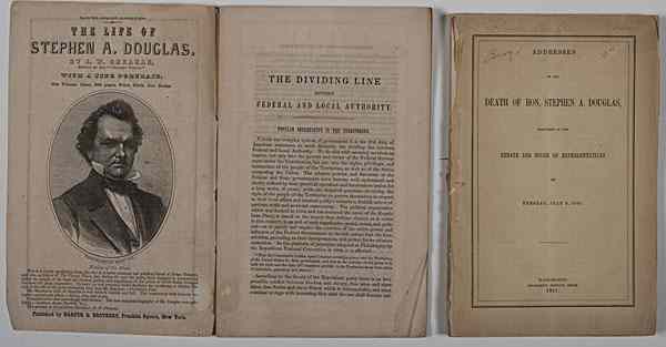 Appraisal: Political Americana - Lincolniana Stephen A Douglas Pamphlets Lot of