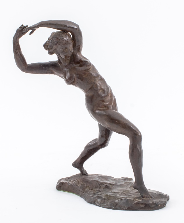 Appraisal: FRANCESCO LA MONACA BRONZE NUDE WOMAN SCULPTURE Francesco La Monaca