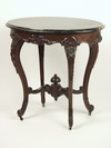 Appraisal: LAMP TABLE - Late Victorian marble top lamp table thumb