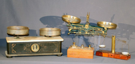 Appraisal: Group of Three Victorian and Later Balance Scales and a