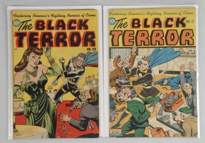 Appraisal: Lot of s The Black Terror Comics Description This lot