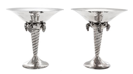 Appraisal: Sale Lot A Pair of Silver Compotes after the design