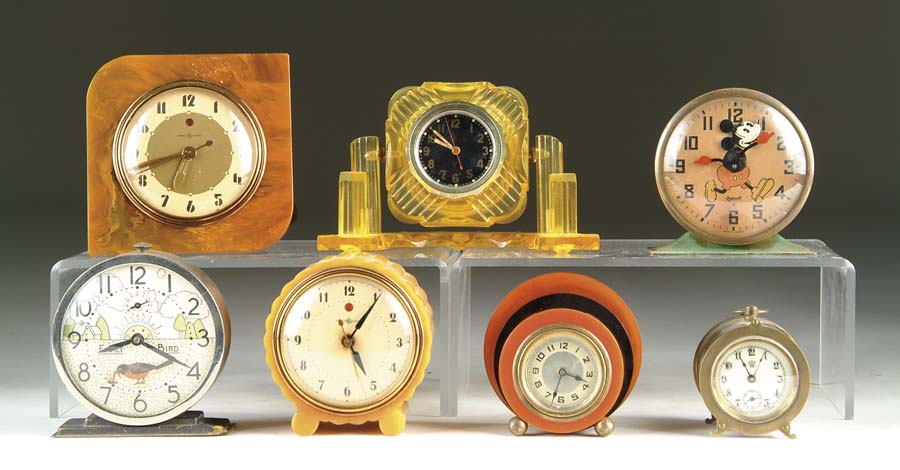 Appraisal: LOT OF ALARM CLOCKS A variety of clocks including desirable