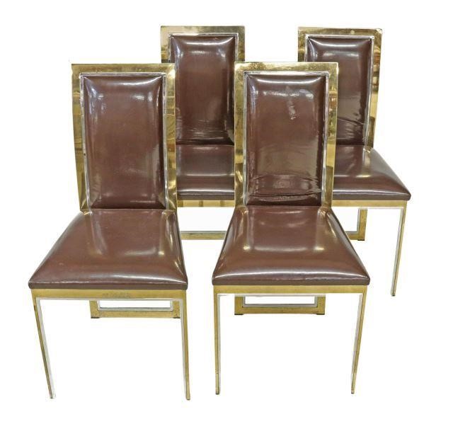 Appraisal: lot of Italian mid-century modern side chairs attributed to Romeo