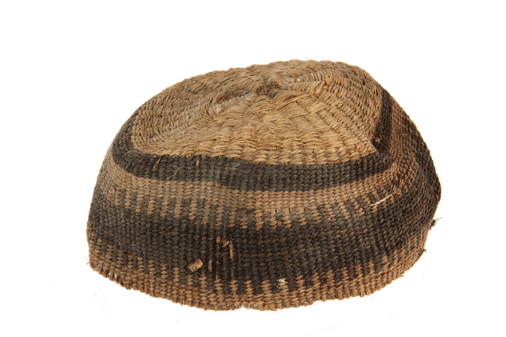 Appraisal: NATIVE AMERICAN BASKETRY - Hupa Sweetgrass Cap th c Northern