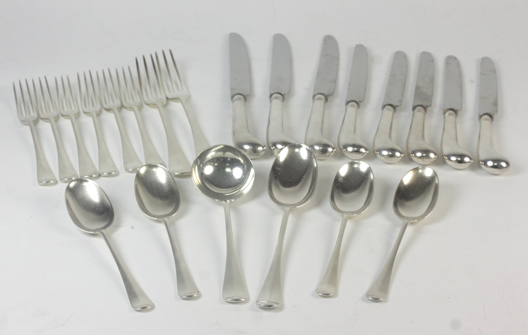 Appraisal: A quantity of silver flatware William Hutton Sons Ltd London