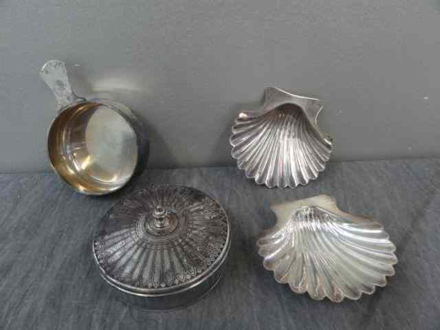 Appraisal: STERLING Tiffany Lot of Items Includes shells a porringer and