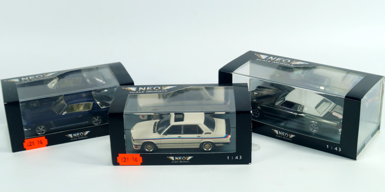 Appraisal: Neo scale models comprising a Pontiac Gran Prix a Jensen