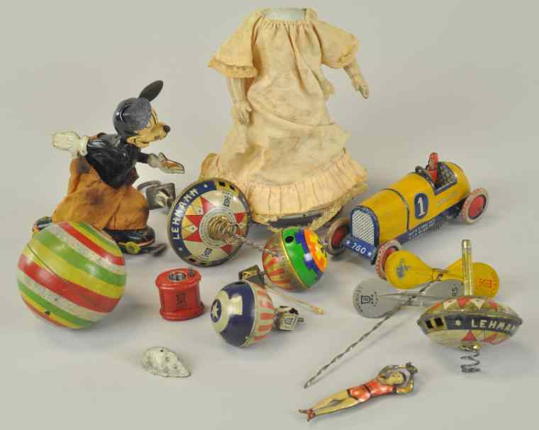 Appraisal: TOY PARTS LEHMANNS Lot includes Rollmops Tam Tam Hop Hop