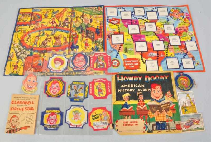 Appraisal: Lot of Howdy Doody Wonder Bread Labels Includes nine uncut