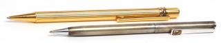 Appraisal: Vintage Cartier Pens incl Sterling Silver Both ballpoint one marked