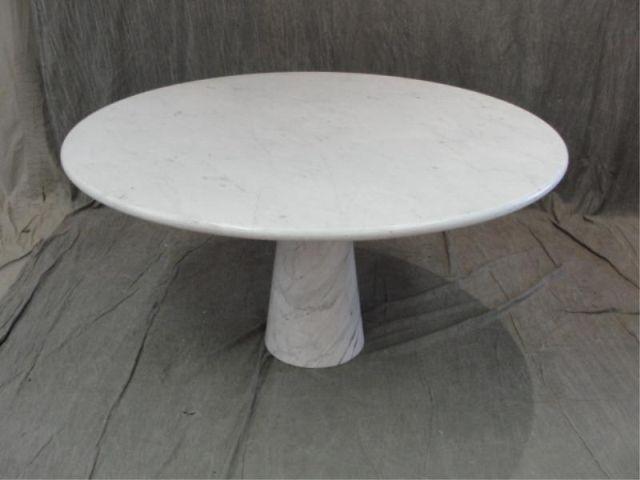 Appraisal: Midcentury Marble Dining Table From a Riverdale NYC estate Dimensions