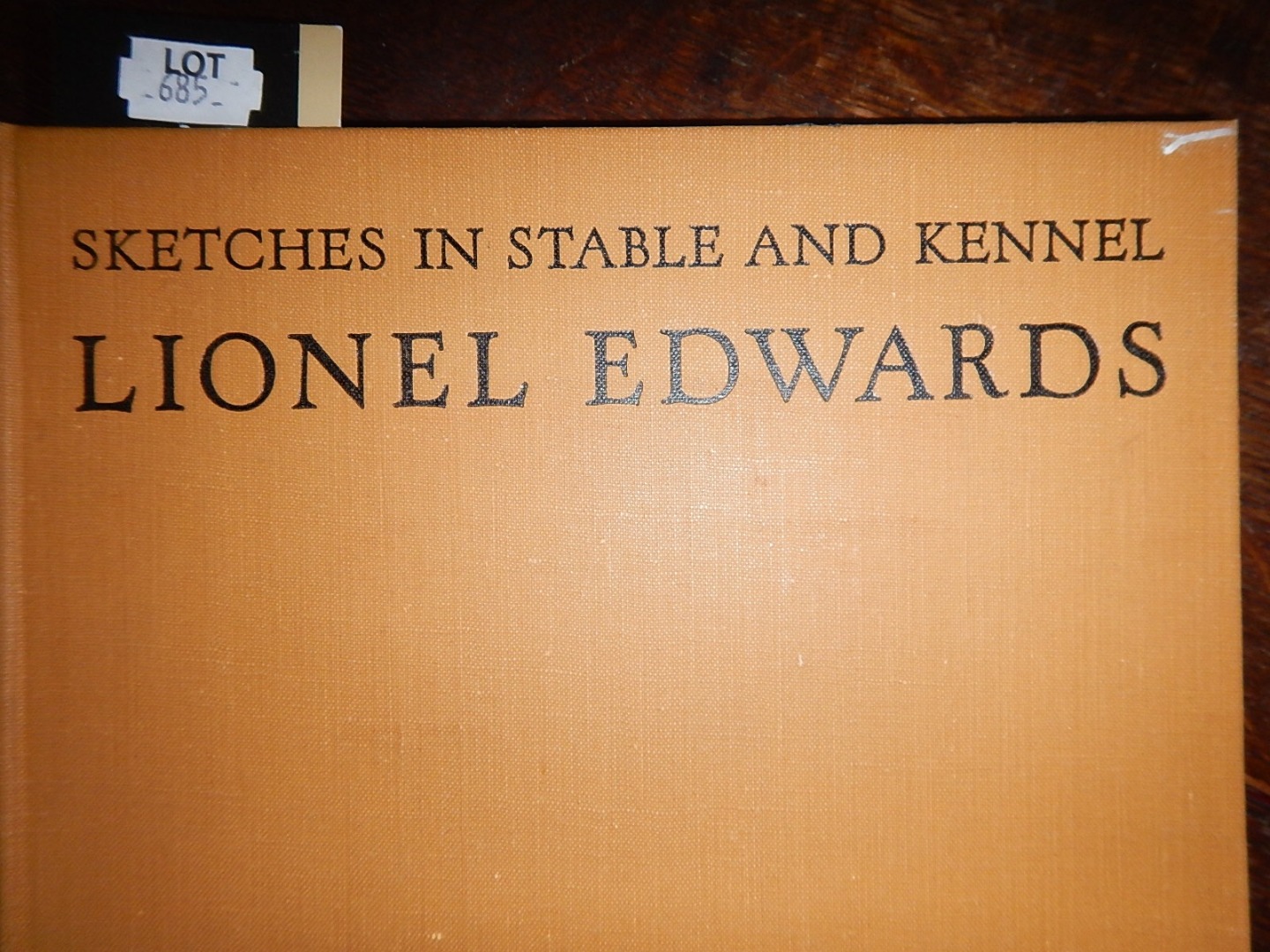 Appraisal: Edwards Lionel Sketches in Stable and Kennel Ltd published by