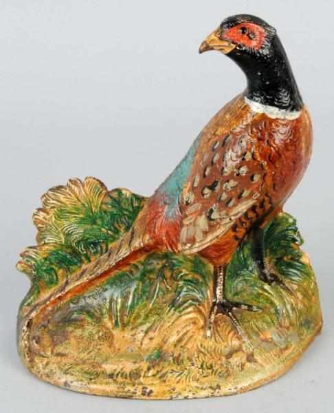 Appraisal: Cast Iron Pheasant Doorstop Description Made by Hubley Condition Excellent