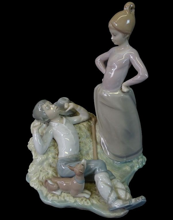 Appraisal: Lladro Laziness Porcelain Lladro Laziness Porcelain Good condition h x