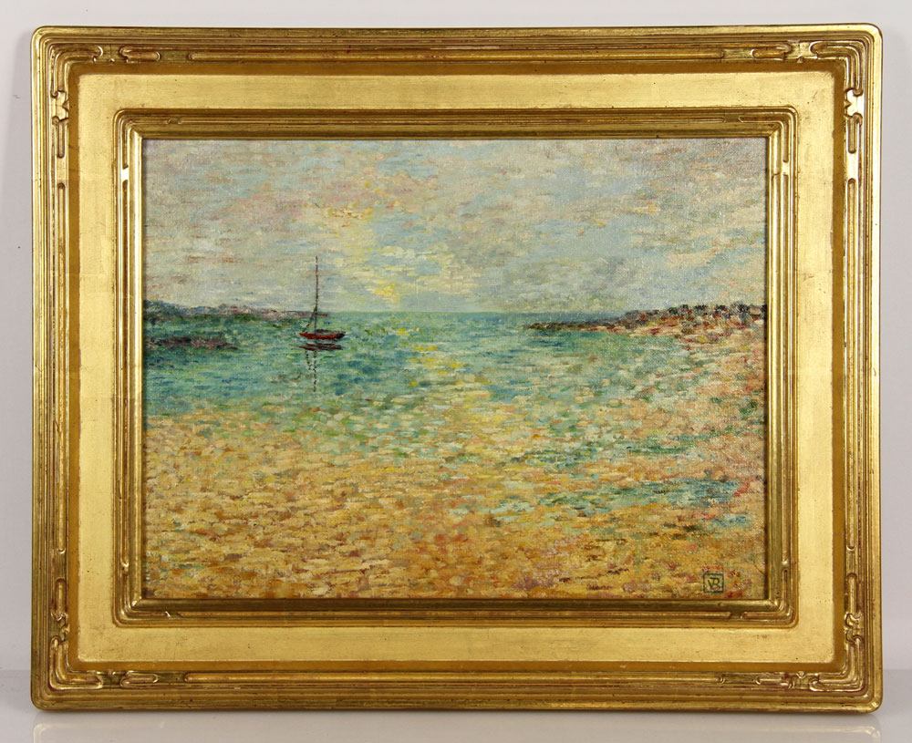 Appraisal: - Attr van Rysselberghe Seascape O P Attributed to Theo