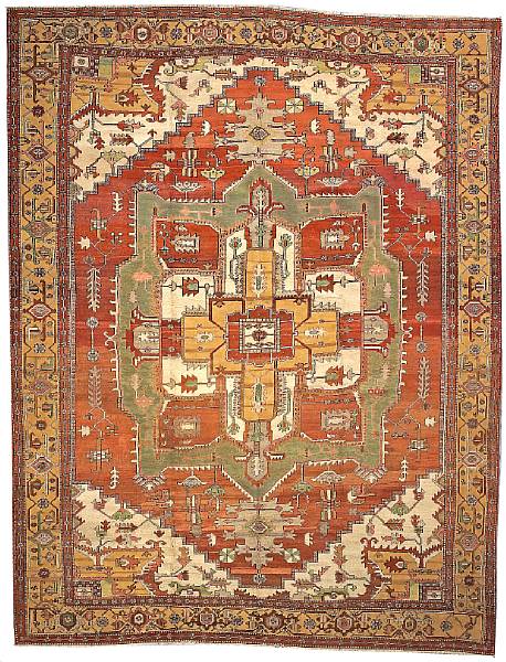 Appraisal: A Serapi carpet Northwest Persia late th century size approximately