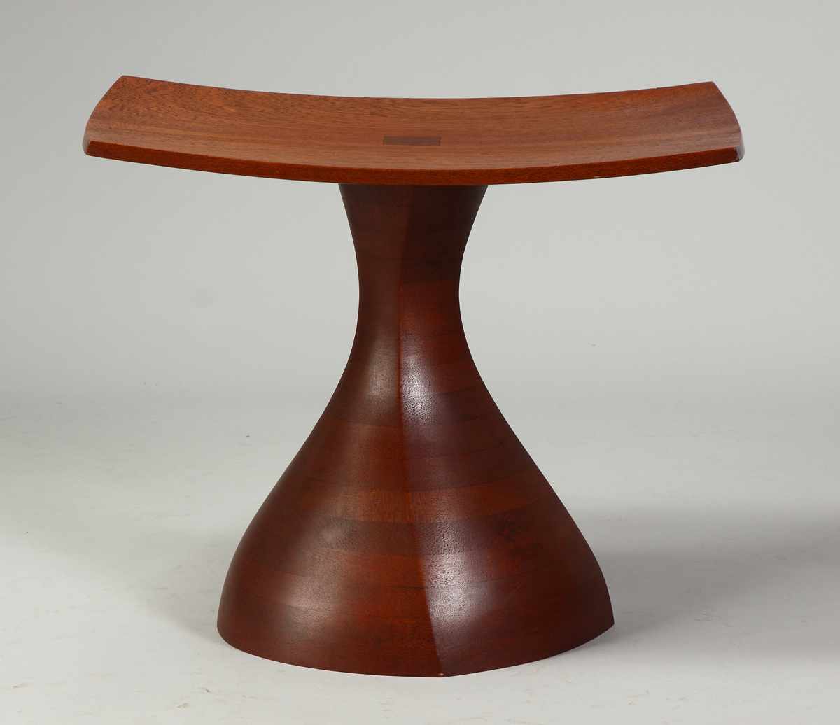 Appraisal: Wendell Castle b Walnut Side Table Sgn WC ' Condition