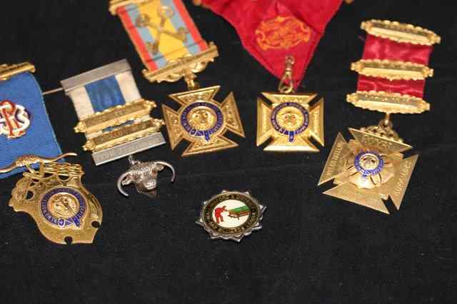 Appraisal: A COLLECTION OF FIVE ORDER OF THE BUFFALOES MEDALS for