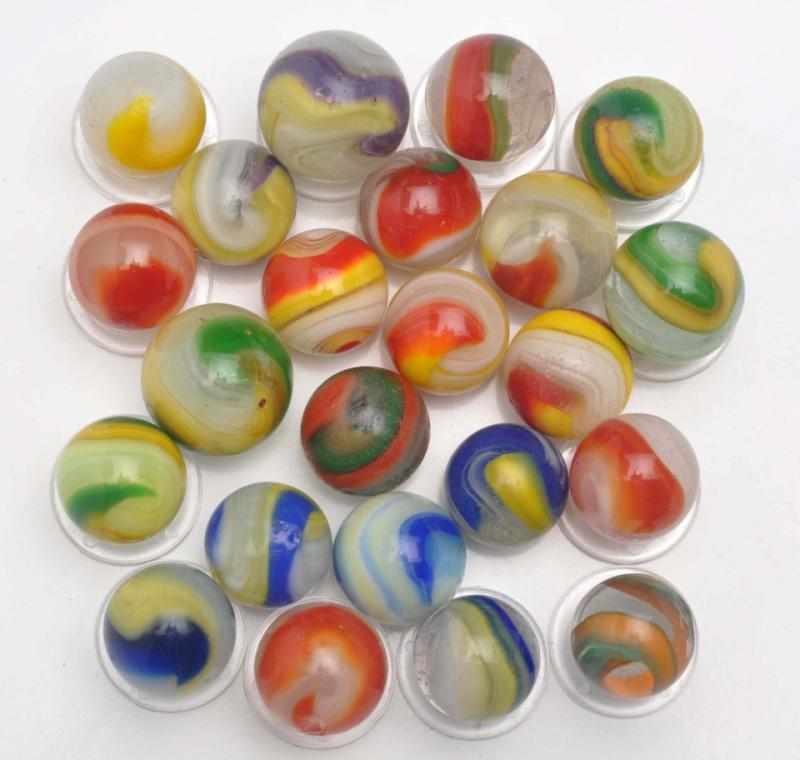 Appraisal: Lot of Assorted Akro Marbles Description Includes assorted Popeyes and