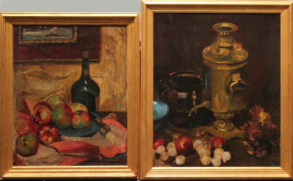 Appraisal: RUDOLFO NOVELLI ITALIAN AMERICAN - A PAIR OF STILL LIFE