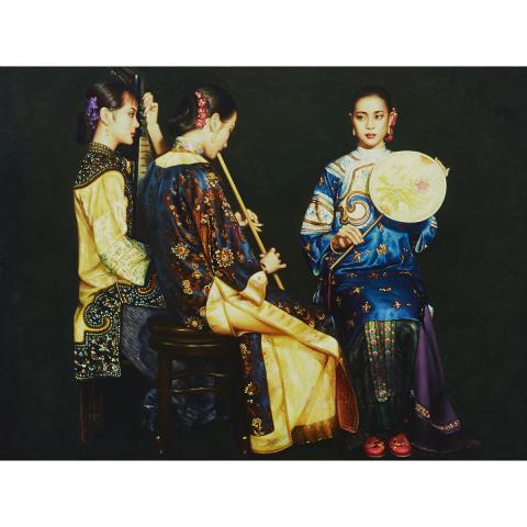 Appraisal: After Chen Yifei - XUN YANG YI YUN Chinese Colour