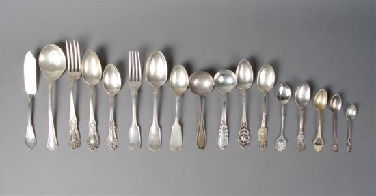 Appraisal: An Assembled Group of American Sterling Silver Flatware Length of