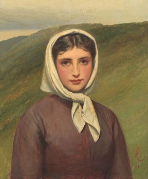 Appraisal: CHARLES SILLEM LIDDERDALE BRITISH - x Portrait of a Girl